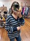 Navy Slouchy Long Sleeve