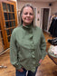 Green Ruffled Blouse