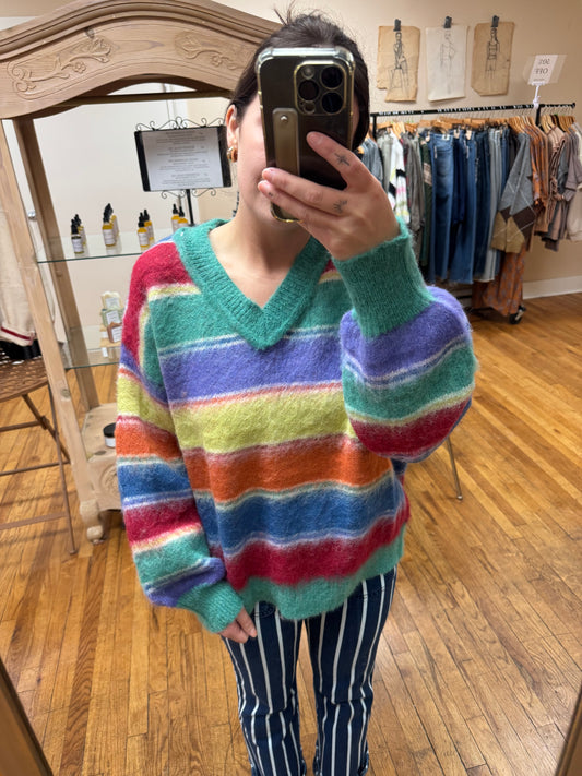 Rainbow Retro Sweater