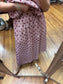 Burgundy Dot Skirt