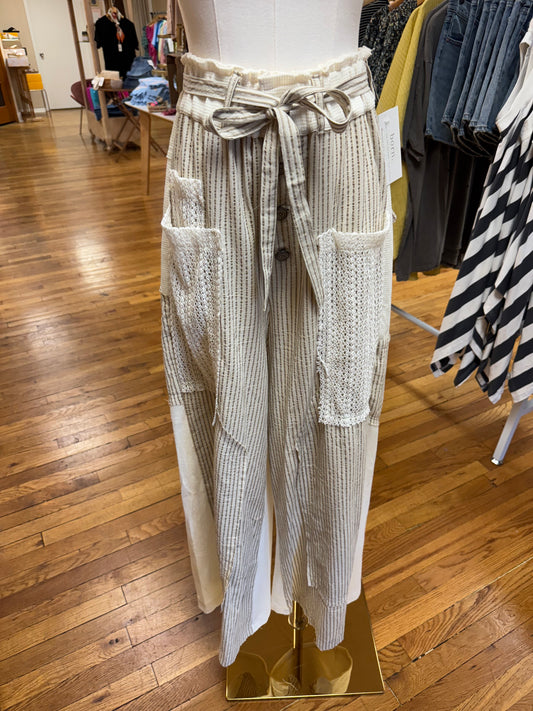 Sand Striped Cargo Pants