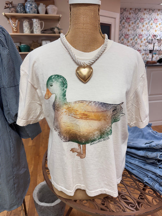 Mallard Muse Crop Tee