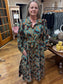 Brown Floral Maxi Dress