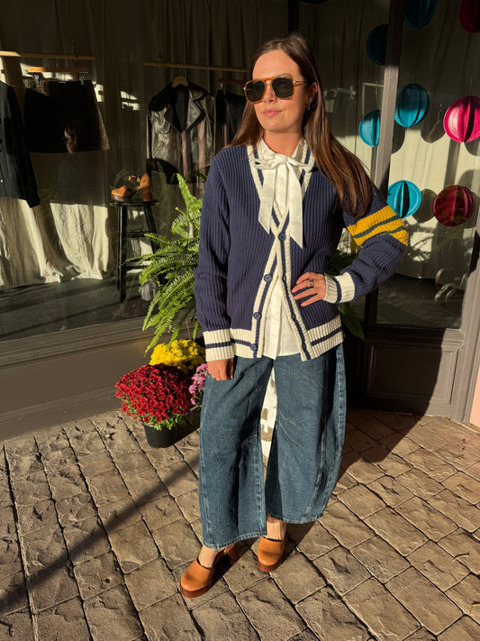 Retro Varsity Cardigan