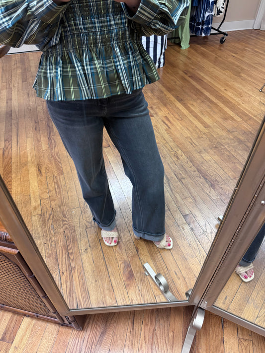 Flying Monkey Straight Cuffed Jeans