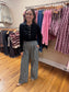 Tie Waist Plaid Pants
