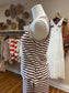 Burgundy Striped Knit Tank