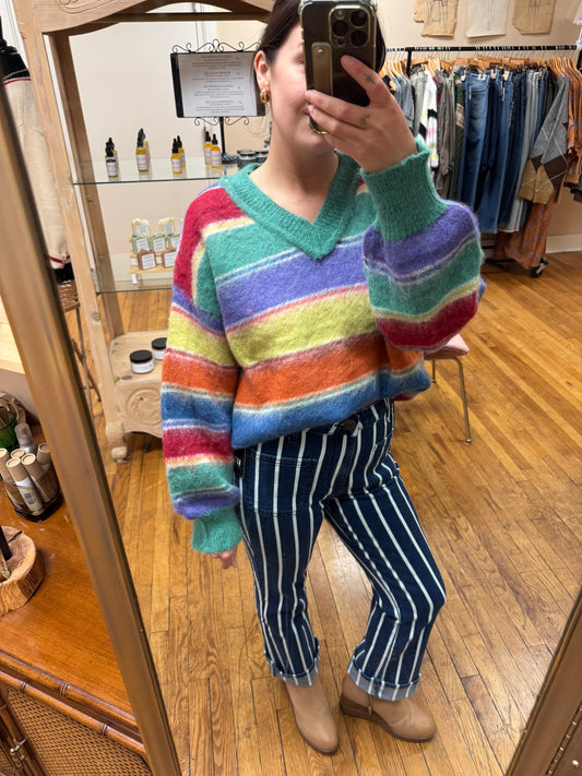Rainbow Retro Sweater