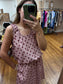 Burgundy Dot Bubble Tank