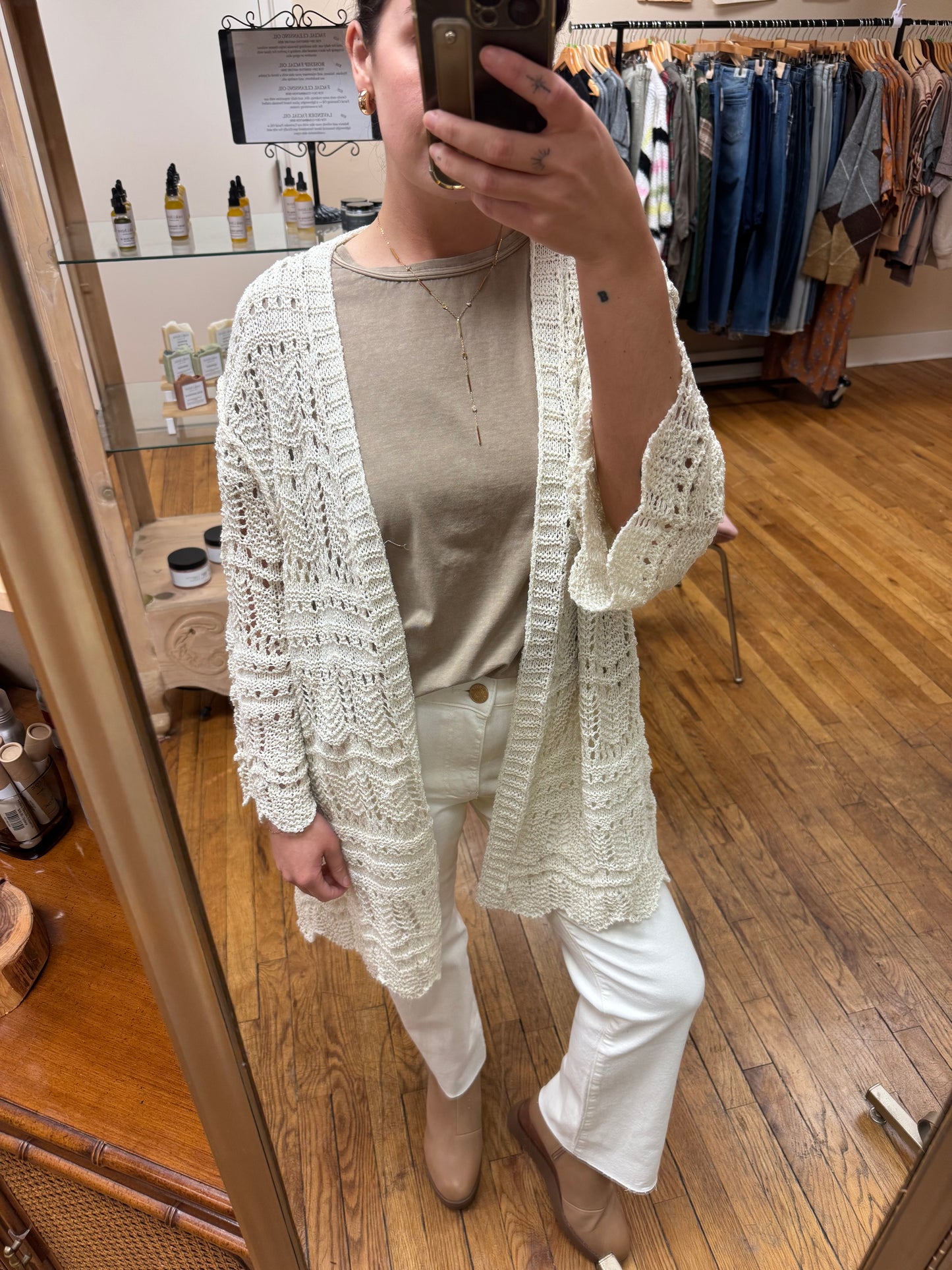 Flowy Cream Cardigan