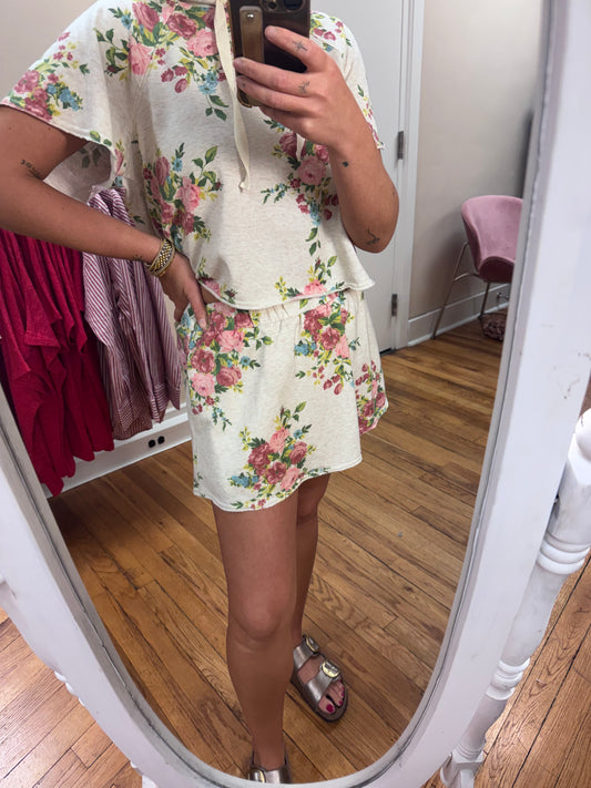 Floral Knit Skirt