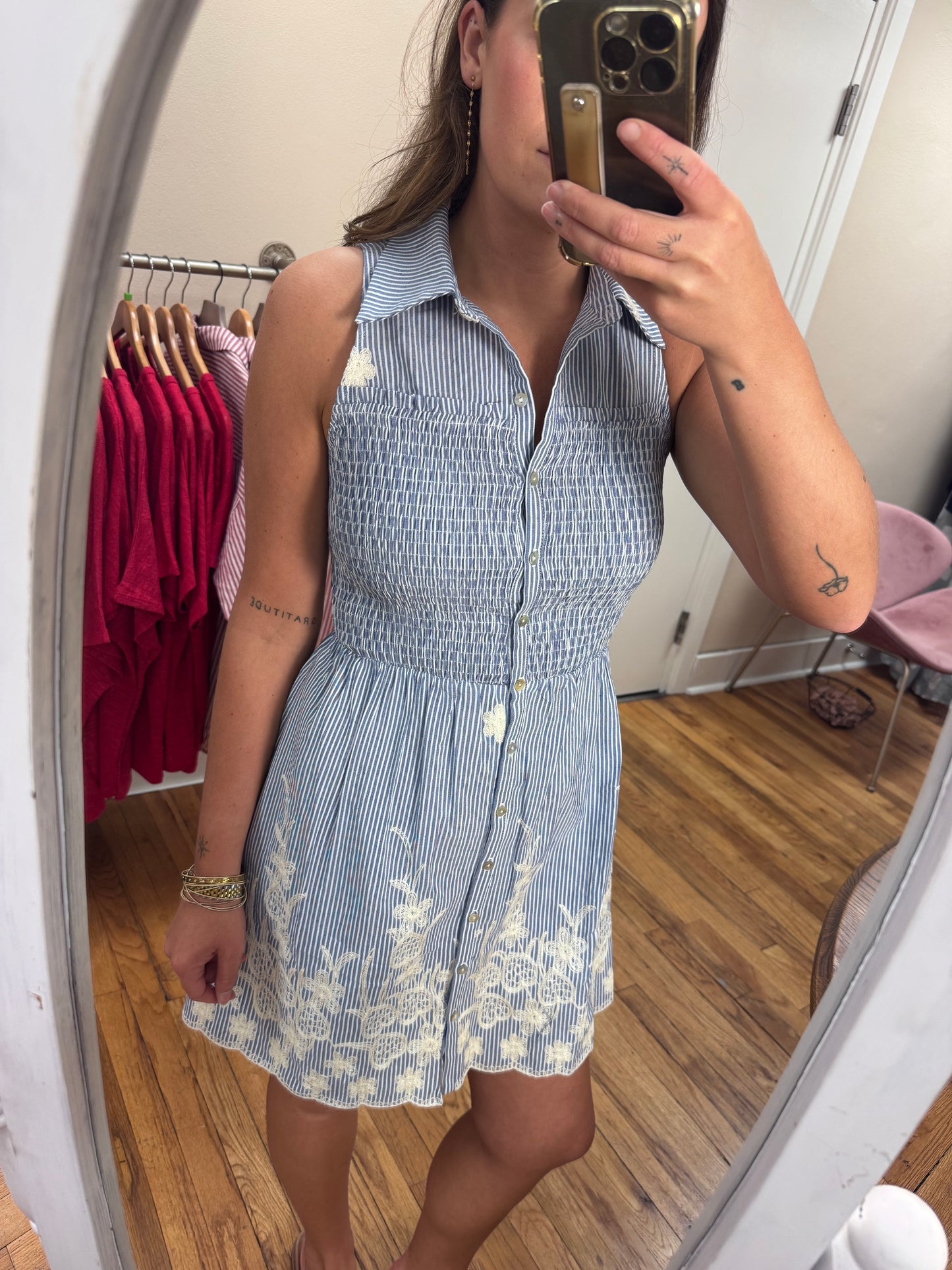 Daisy Smocked Mini Dress