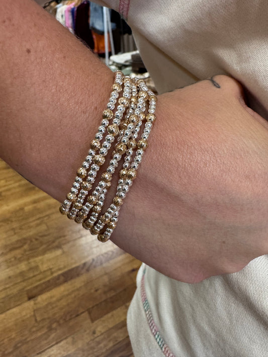 Ball Bracelet Set- Two-Tone
