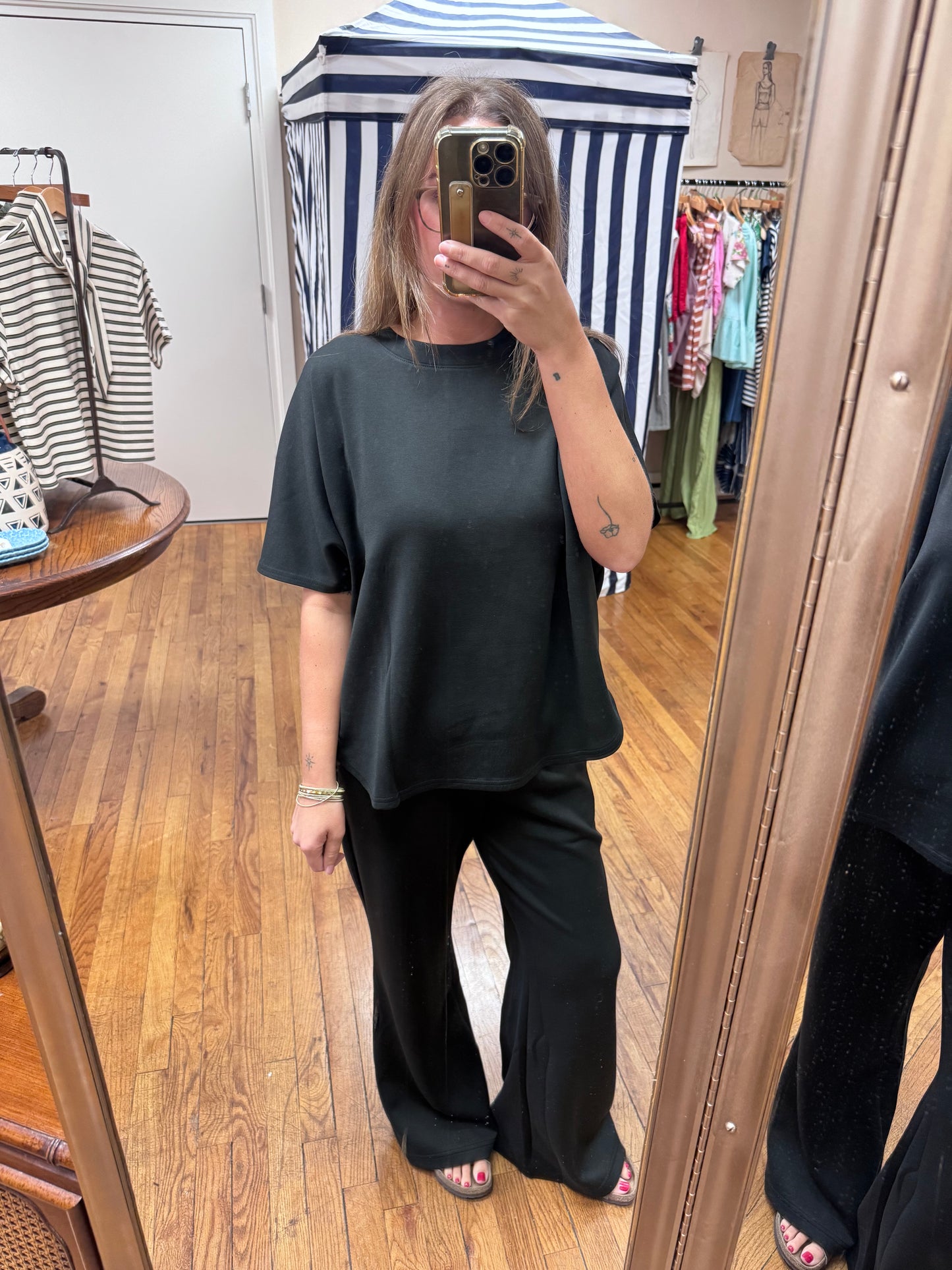 Black Knit Outfit Set