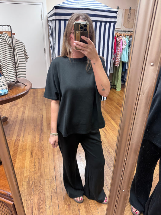 Black Knit Outfit Set