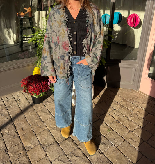 Autumnal Floral Cardigan