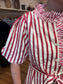 Berry Striped Dress