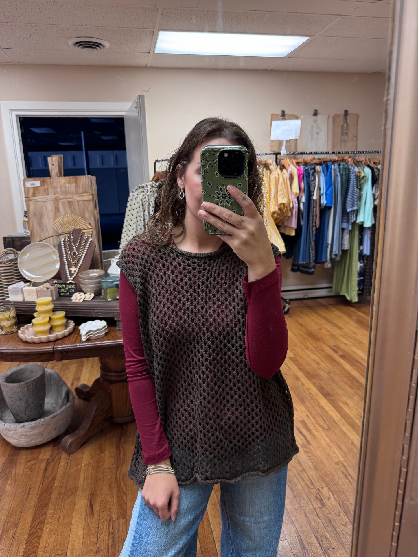 Open Knit Vest