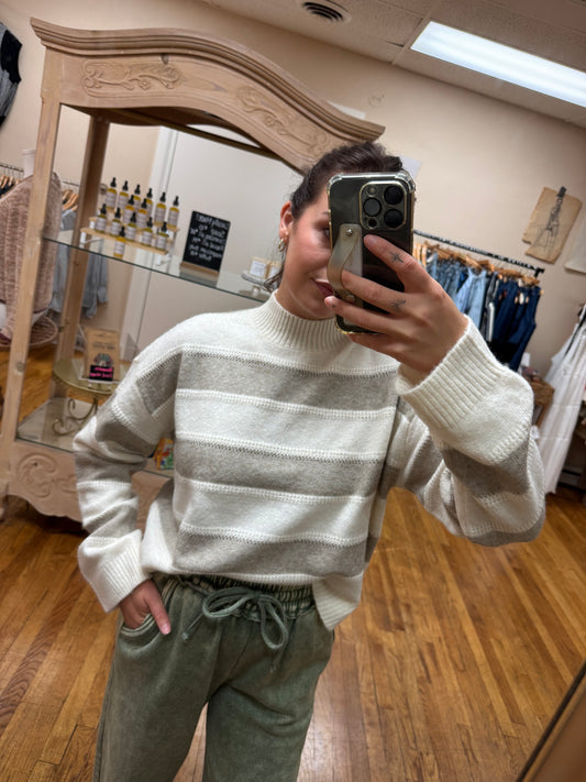 Striped Pullover Sweater