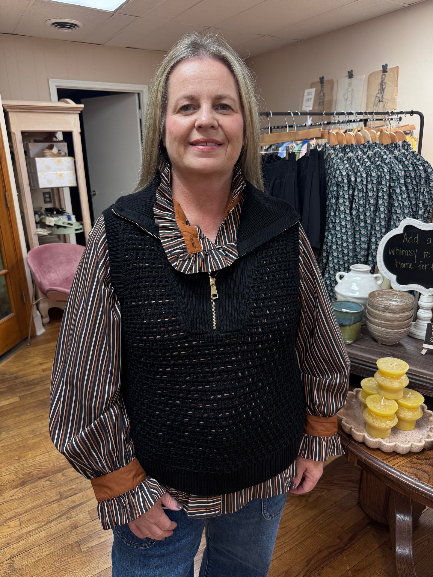 Ruffle Collared Blouse