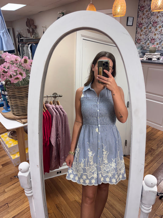 Daisy Smocked Mini Dress