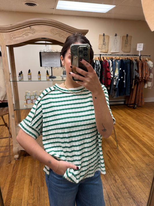 Textured Striped Tee