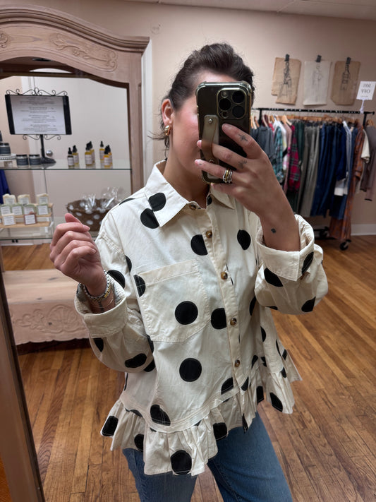 Playful Polka Dot Top