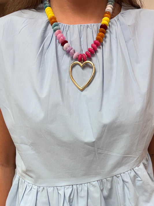 Colorful Heart Necklace