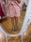 Ruffled Red Striped Shorts