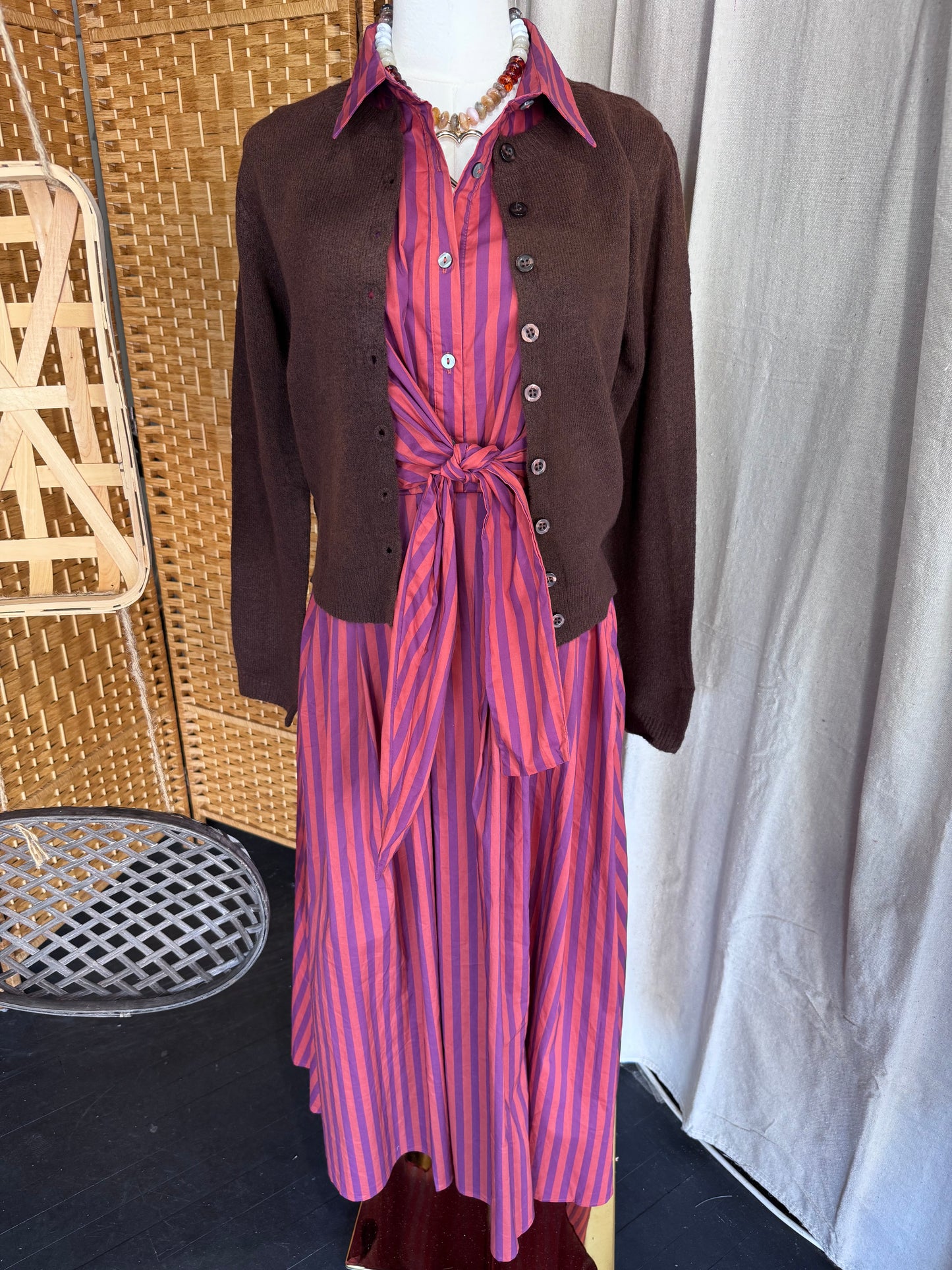 Buttoned Brown Cardigan