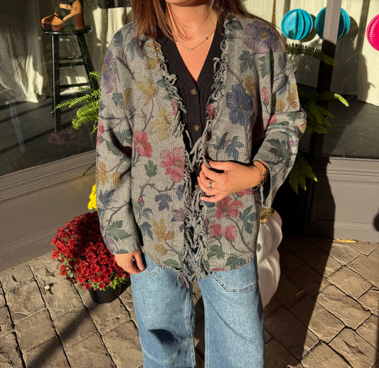 Autumnal Floral Cardigan