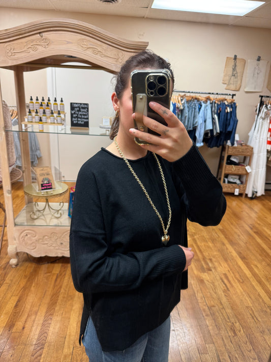 Black Crewneck Sweater