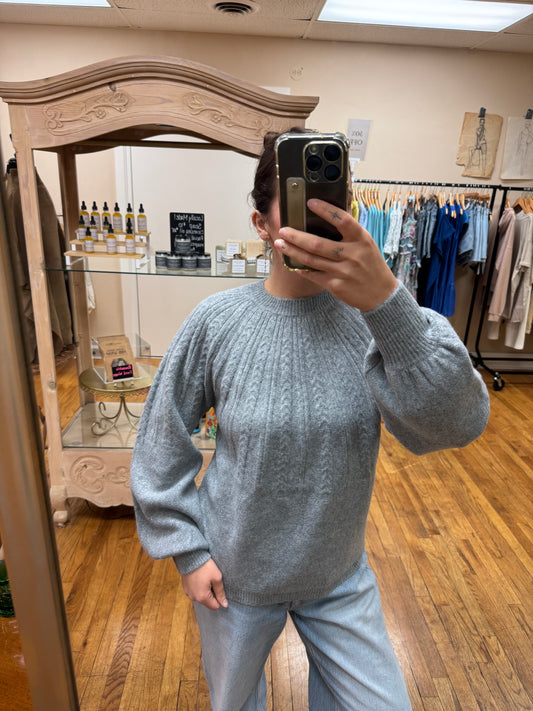 Maggie Grey Melange Sweater