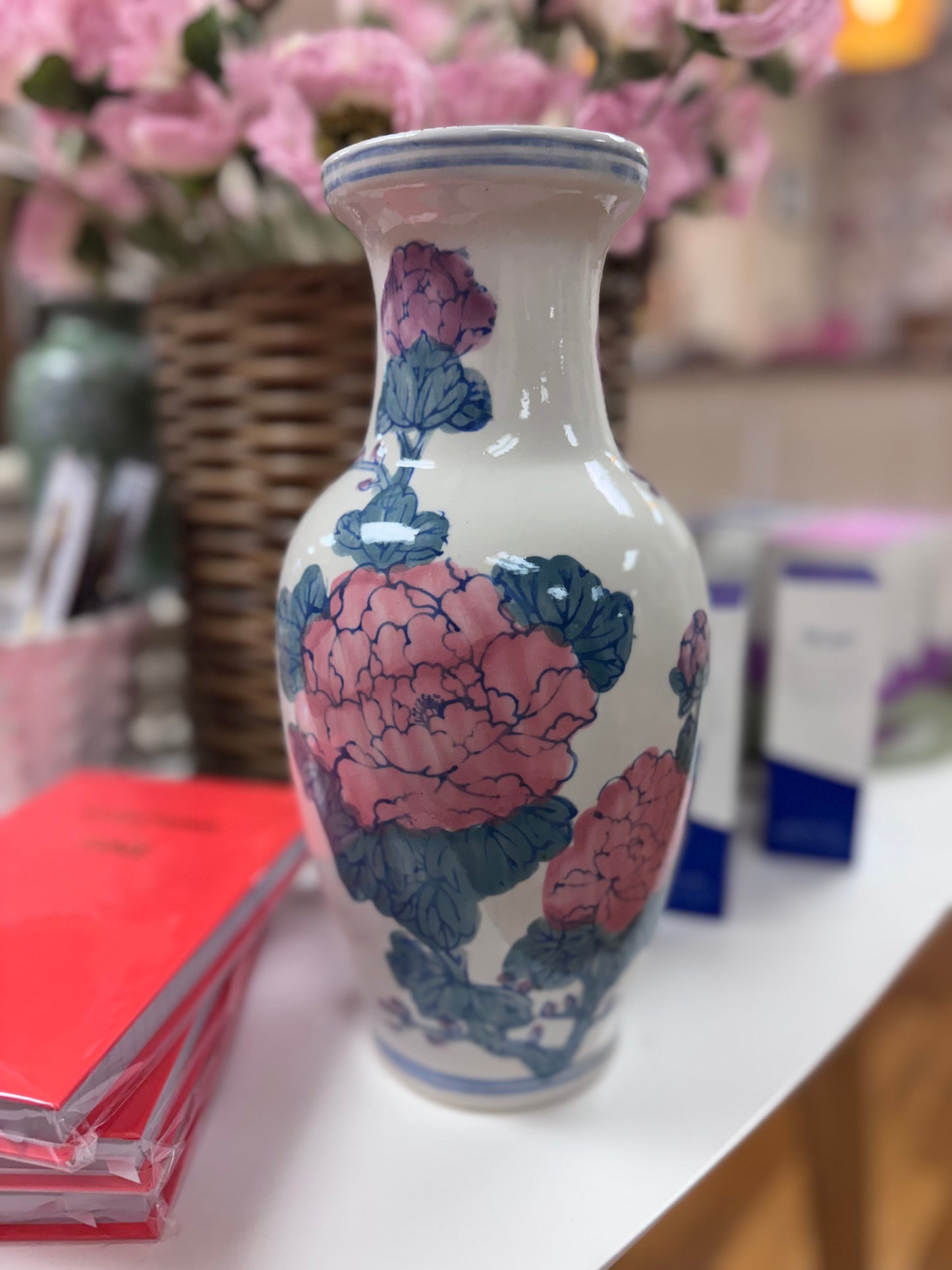 Vintage Floral Urn