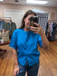 Cobalt Short Sleeve Cardigan