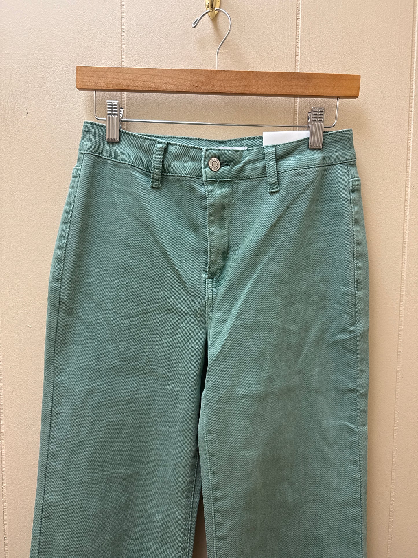 Washed Green Pants