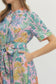 Pink Palm Midi Dress