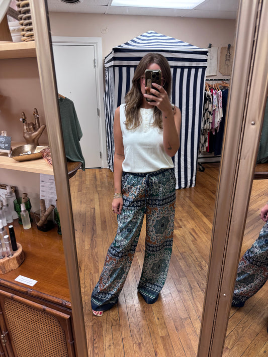 Printed Boho Pants