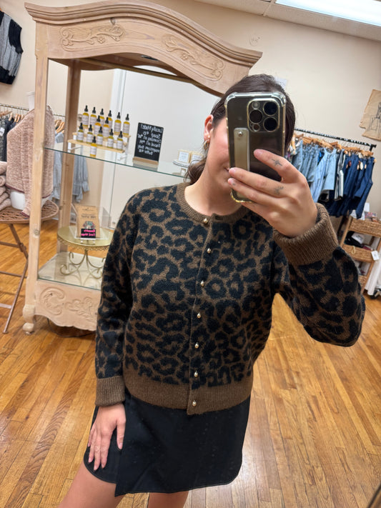 Kai Leopard Cardigan