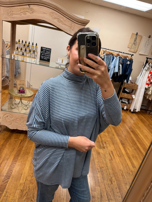 Dusty Blue Knit Top