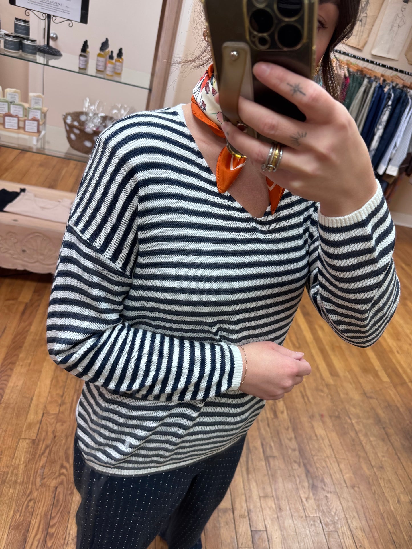 Navy Slouchy Sweater