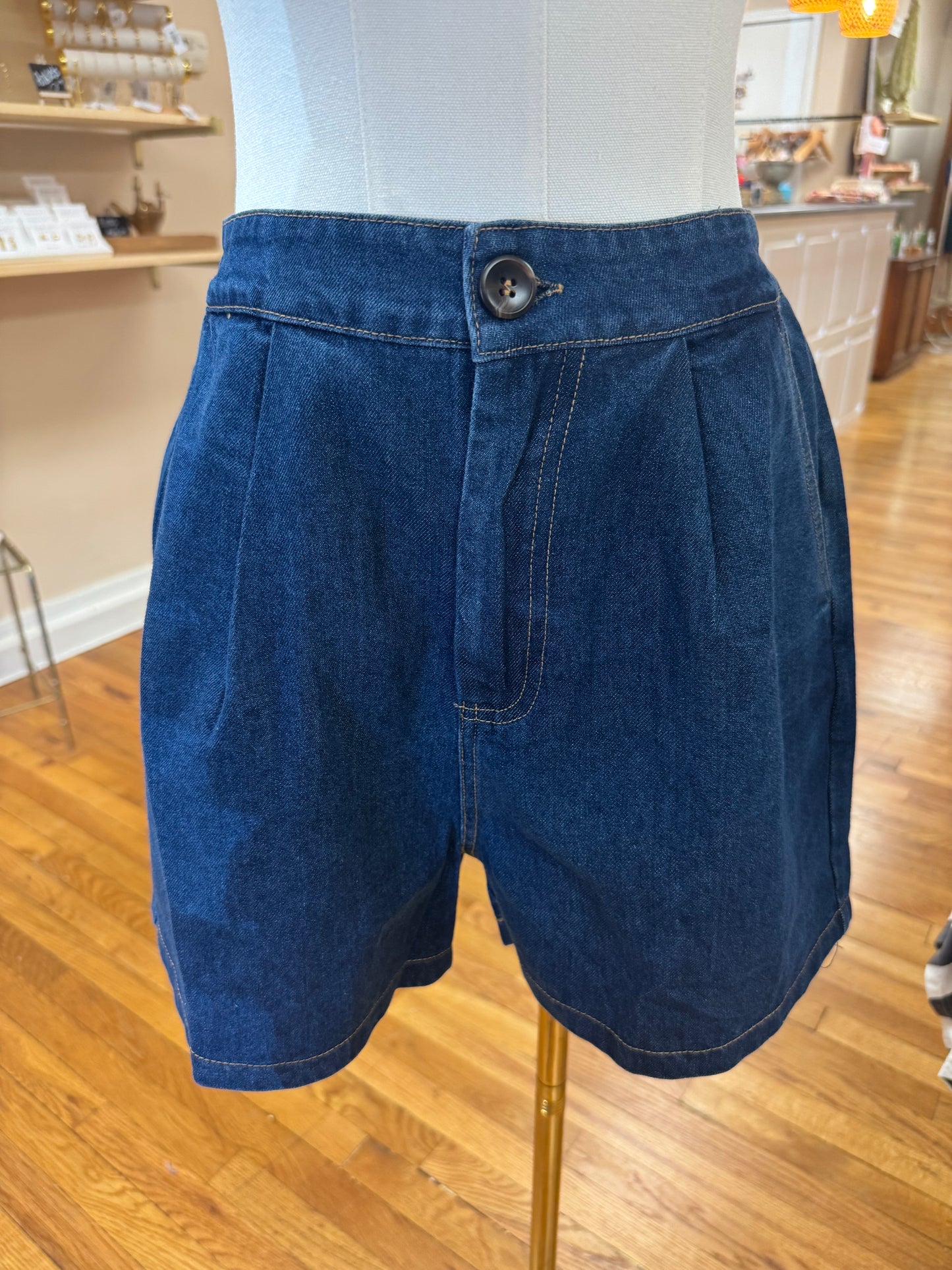 Indigo Denim Vest Set