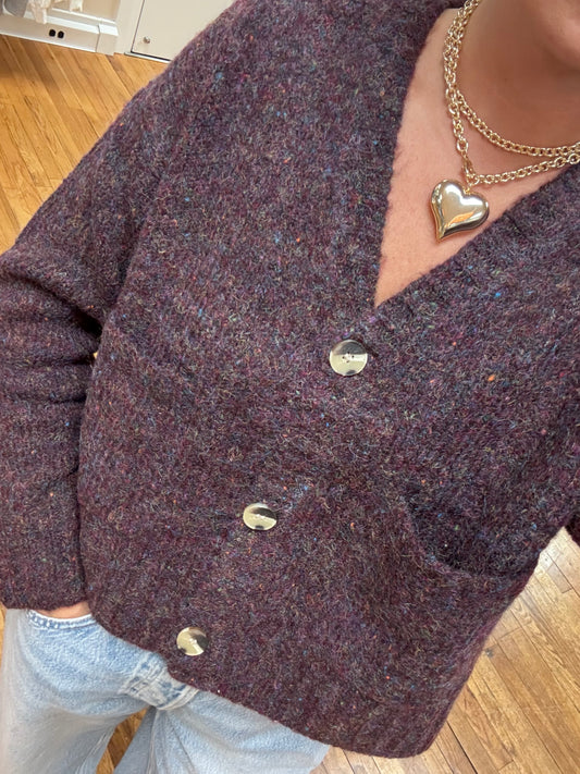 Ingrid Speckled Cardigan