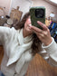 Oatmeal Necktie Cardigan