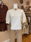 Cream Short Sleeve Pullover