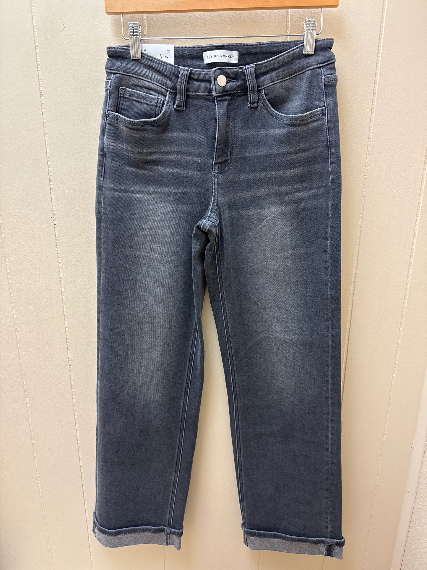 Flying Monkey Straight Cuffed Jeans