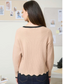 Scalloped Trip Sweater