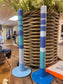 Stripe & Glow Taper Candles