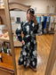 Janie Black Floral Dress