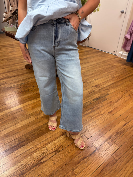 Molly Bracken Light Cropped Jeans